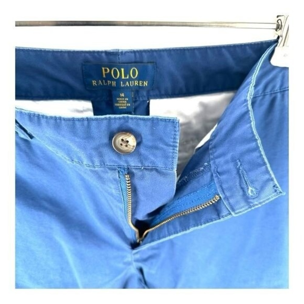 Polo Ralph Lauren Pants Boy's 14 Navy Preppy Chino Casual Holiday - Picture 5 of 8